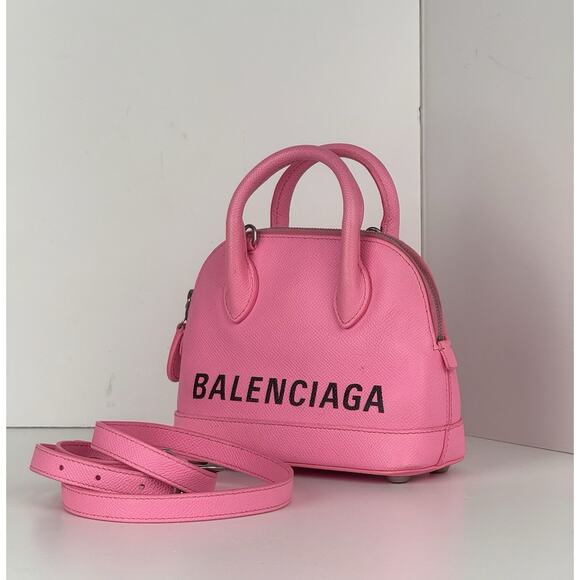 Balenciaga Ville XXS Top Handle Women's Bag in Pink Leather - Picture 2 of 16